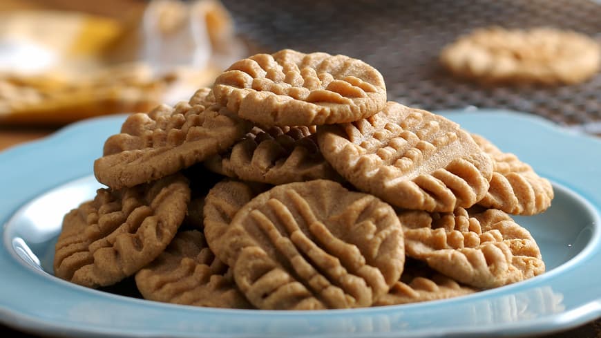 Fashion 3 Ingredient Peanut Butter Cookies Recipe by Tasty