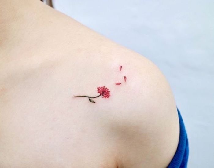 Fashion Mini flower tattoo 