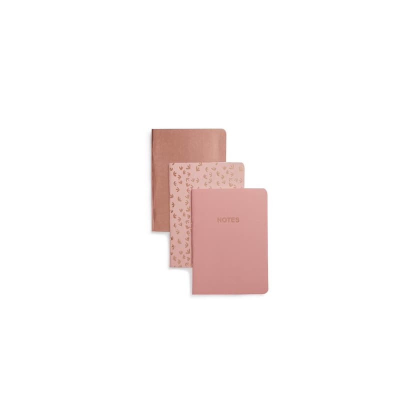 Producto Pack de 3 cadernos rosa