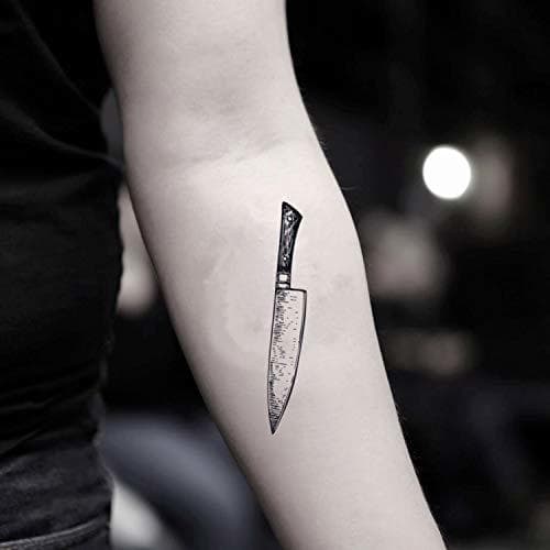 Lugar Tatuaje Temporal de Cuchillo de chef