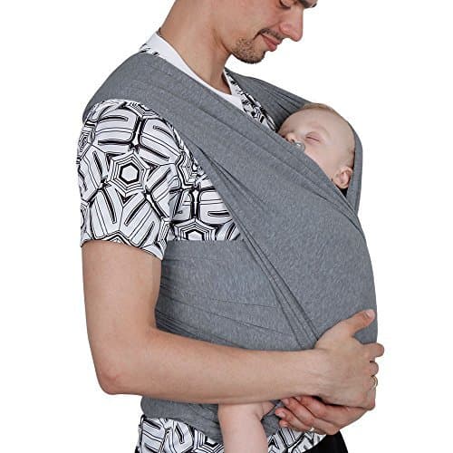 Producto Lictin Fular Portabebés Elástico Gris Portador de Bebé ;Pañuelo de algodón;Unisex;Para padres