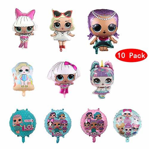 Producto MIANRUII 10 Unids LOL Party's Helium Balloons for Children Birthday Doll Globos