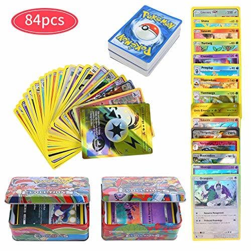 Producto 84 Piezas Pokemon Cartas Sun & Moon, Teamup, Tarjetas de Pokemon, Pokemon