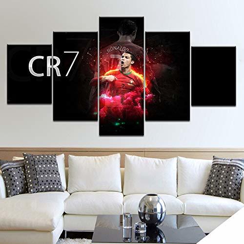 Producto BOYH Lienzo HD Wall Art Modular Imagen Decoración Moderna 5 Piezas Deportes