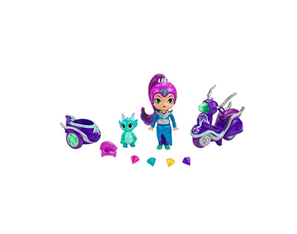 Producto Shimmer y Shine Zeta y su moto, muñeca con accesorios