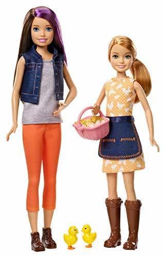 Lugar Mattel Barbie-Mueñecas Skipper y Stacie granjeras con Accesorios