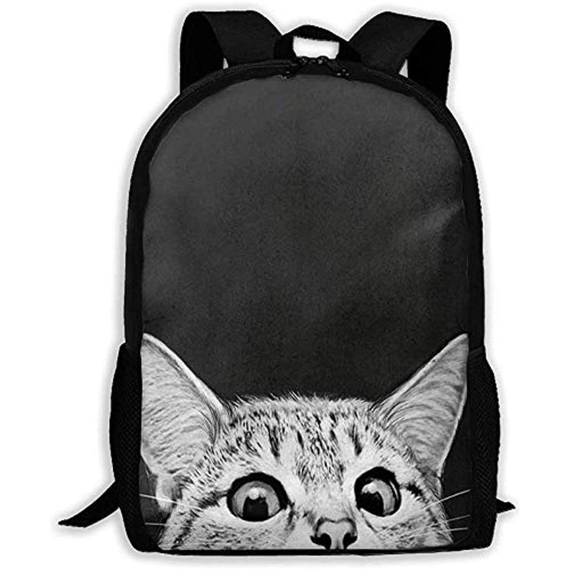 Producto Funny Cat Black Print Mochila para Adultos Mochila de Viaje Business Bags Laptop Ligera para Estudiantes para Hombres y Mujeres