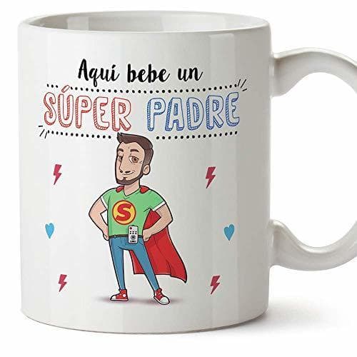 Producto MUGFFINS Tazas Papa para Padres – AQUÍ Bebe UN Super Padre –