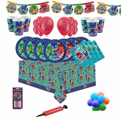 Producto PJ Masks Party Vajilla Kit de fiesta infantil de cumpleaños para 8