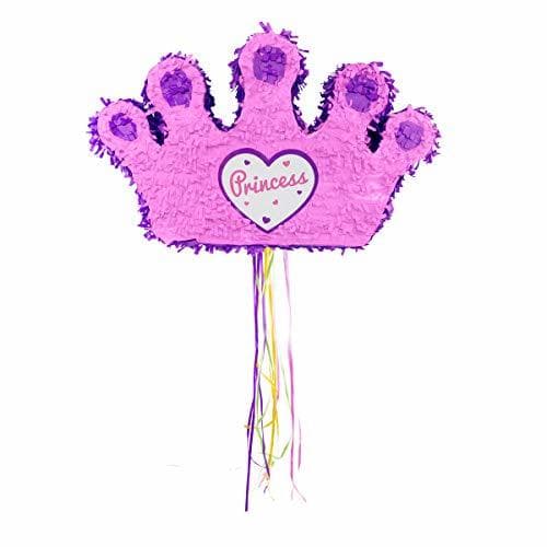 Producto Folat B.V.-Pinata-Corona de Princesa Rosa, Color, Costumes