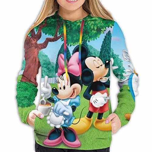 Product Sudadera con capucha para mujer, diseño de Mickey Mouse Minnie Mouse, con