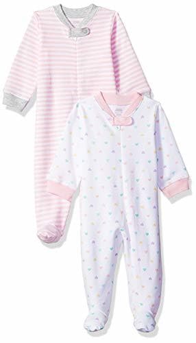 Producto Amazon Essentials - Pack de 2 pijamas de niña para dormir y