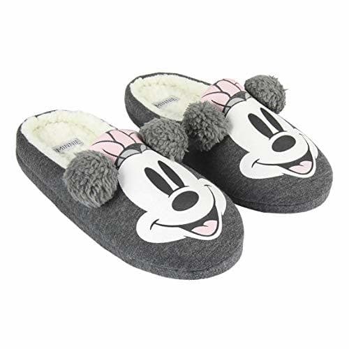 Product Artesania Cerda Zapatillas DE CASA Abierta Premium Minnie, Mujer, Gris