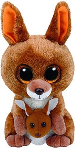 Product TY - Beanie Boos Kipper, peluche canguro, 15 cm, color marrón