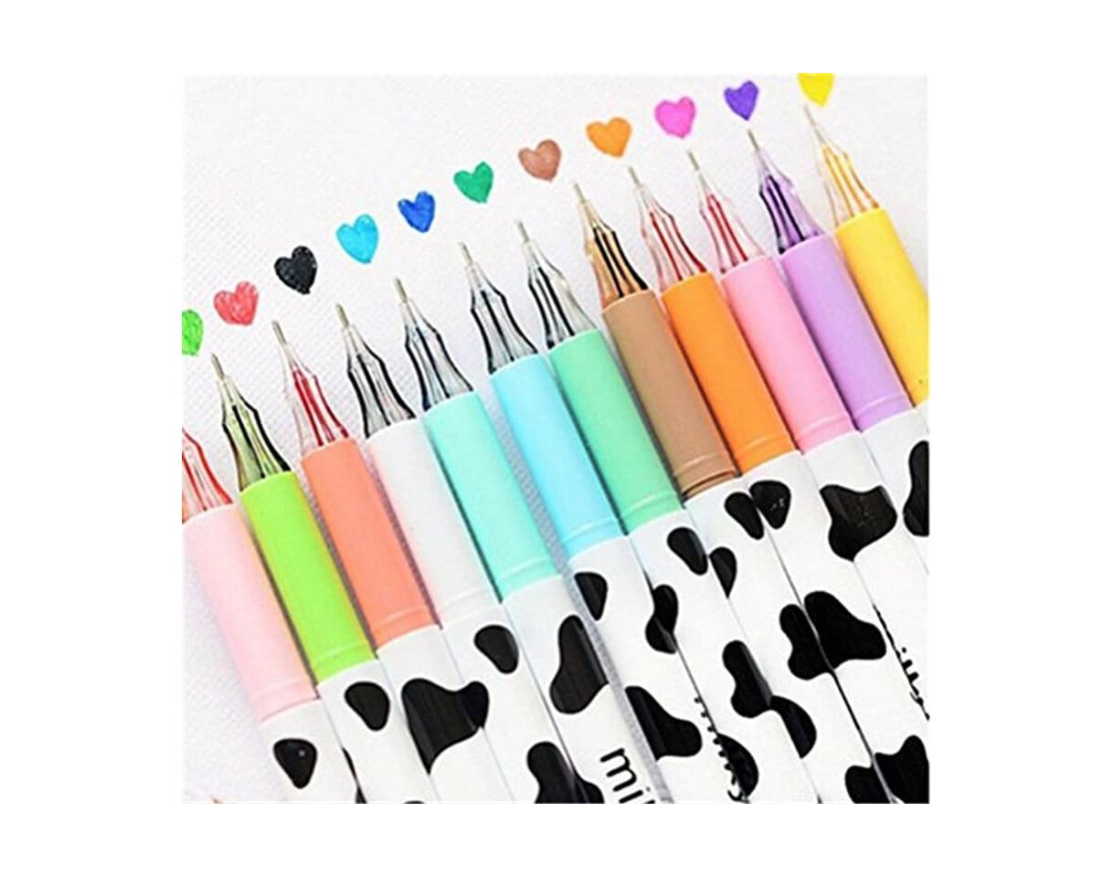 Producto Affe 12 pcs Cute Diamond Gel Pen Milky Cow Pens Writing Korean