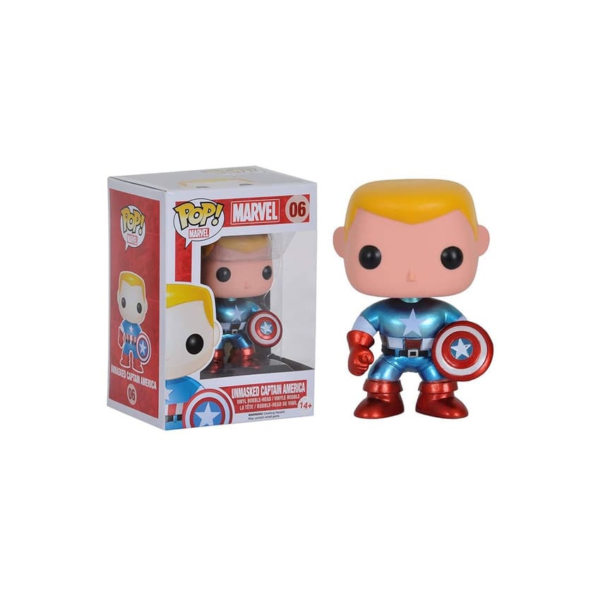 Product Funko Pop Marvel Captain America Unmasked Metalic