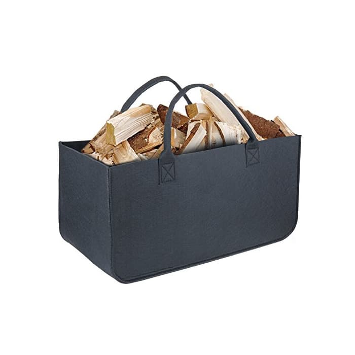 Product Bolsa de Fieltro, Diealles Chimenea Madera Cesta con Mango para Transportar Madera,