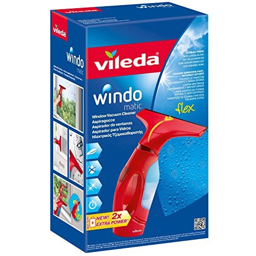 Product Vileda Windomatic - Aspirador de ventanas con labio de goma