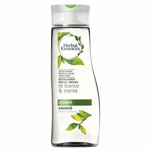 Producto Herbal Essences Daily Detox Brillo Con Té Blanco Y Menta Champú 400 ml