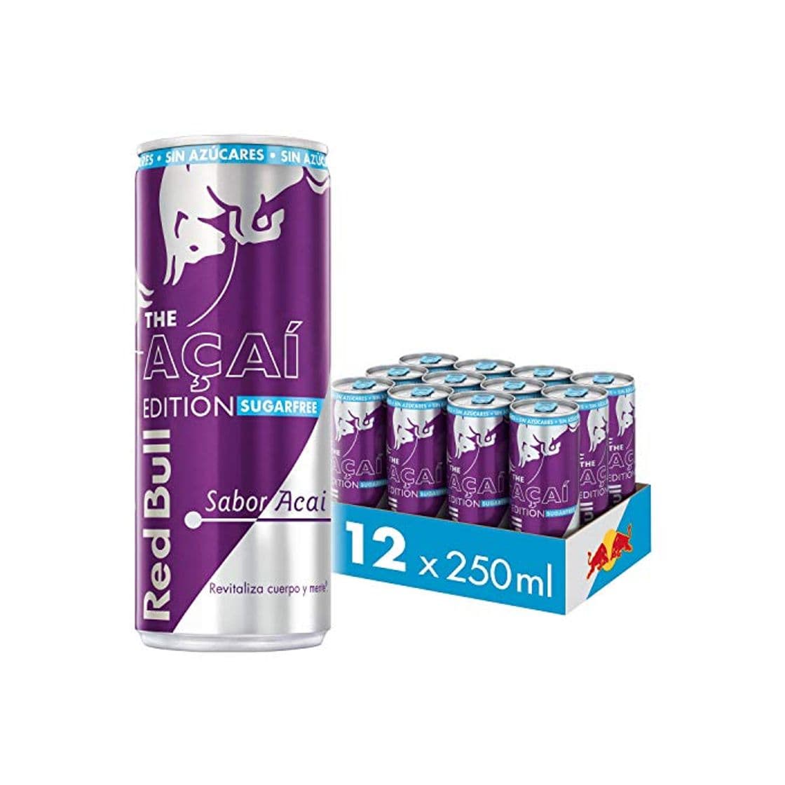 Product Red Bull Açai Edition Bebida Energética - Paquete de 12 x 250