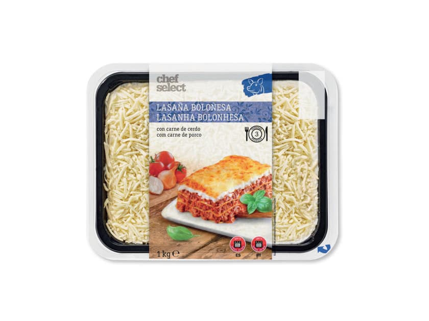 Producto Lasanha Lidl portugal