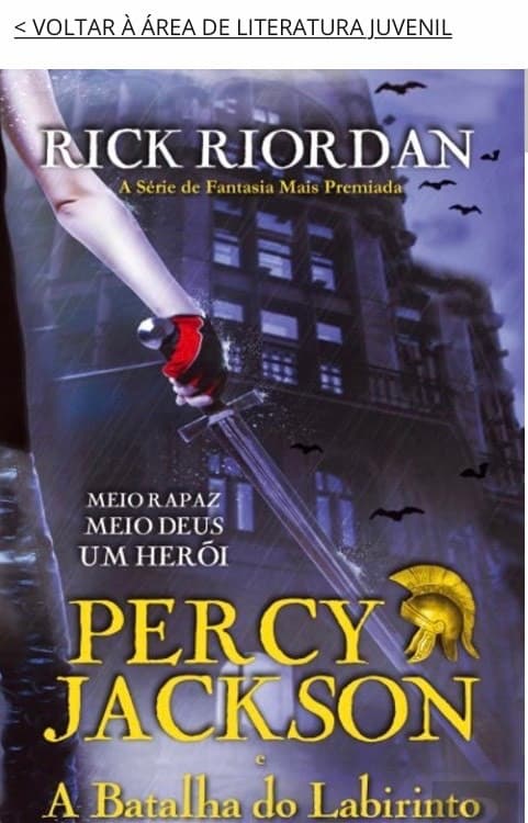 Book Percy Jackson e a Batalha do Labirinto