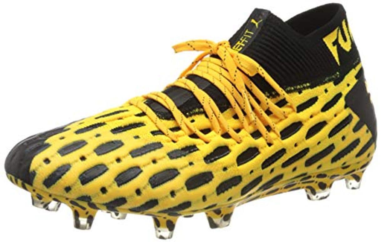 Fashion PUMA Future 5.1 Netfit FG/AG, Botas de fútbol para Hombre, Amarillo