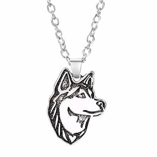 Moda DUBIXIXI Collares y Colgantes Hechos a Mano Lindos de Plata del Perro