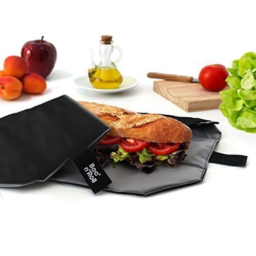 Fitness Roll'eat - Boc'n'Roll Square Bolsa Merienda Porta Bocadillos Ecológica y Reutilizable sin