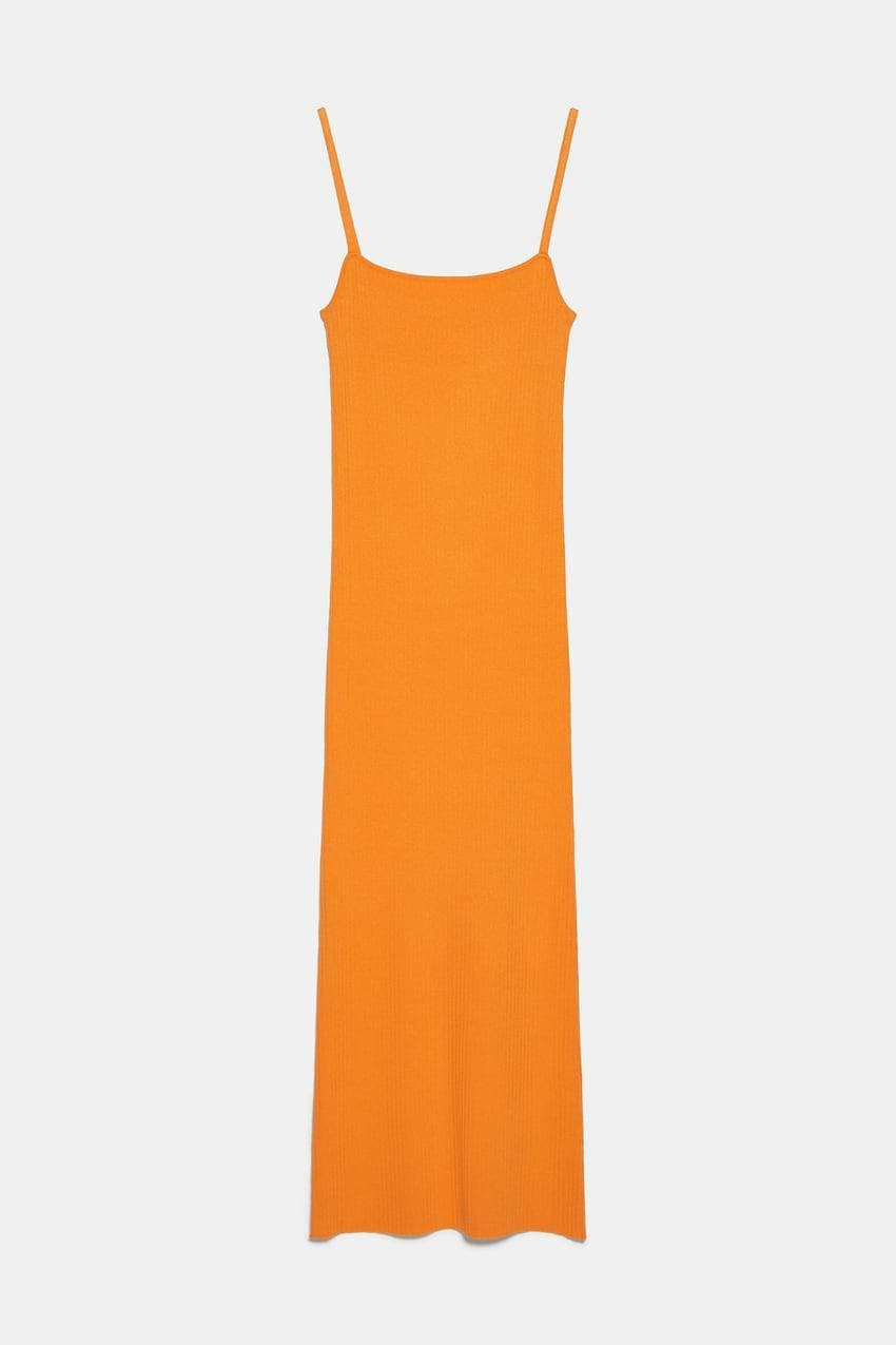 Fashion VESTIDO DE MALHA 🍊