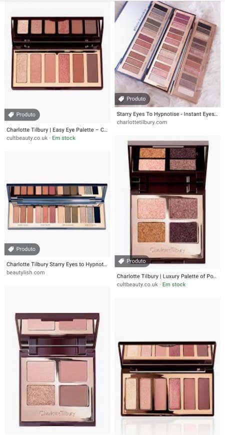 Product As for eyeshadows...