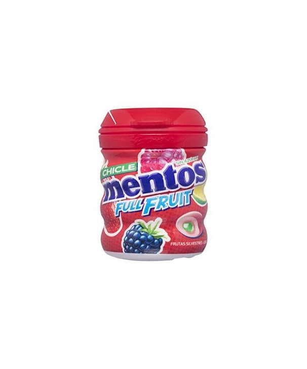 Product Mentos Chicle Sin Azúcar Full Fruit Bote con Sabor a Frutas Silvestres