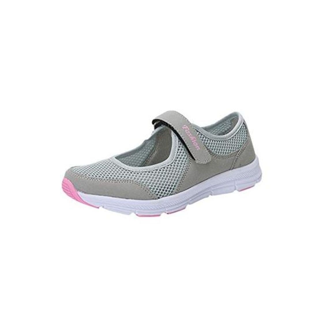 Producto LANSKIRT Zapatillas Running de Mujer Sin Cordones Zapatos de Verano 2019 Velcro