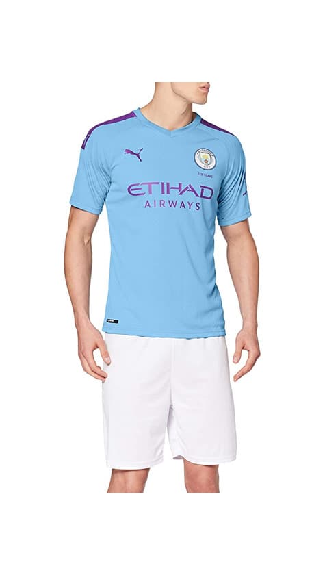 Fitness Puma Men's MCFC HOME Shirt Replica SS with Sponsor Logo Jersey