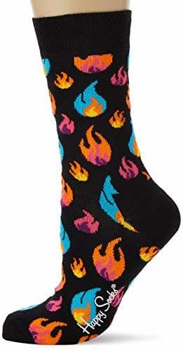 Fashion Happy Socks Flames Sock Calcetines, Multicolor