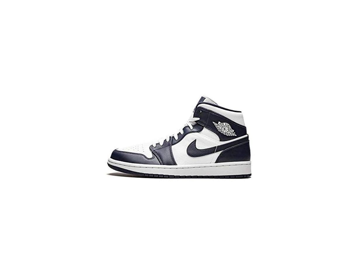 Product Nike Air Jordan 1 Mid, Zapatos de Baloncesto para Hombre, Blanco