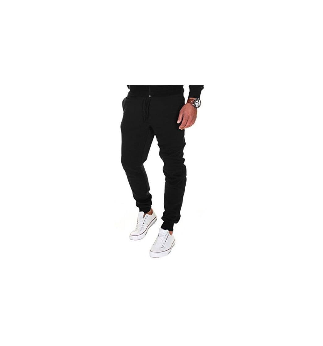 Producto MERISH Pantalones Jogger Hombre Deportivos Joggers Modell 211 Negro XL