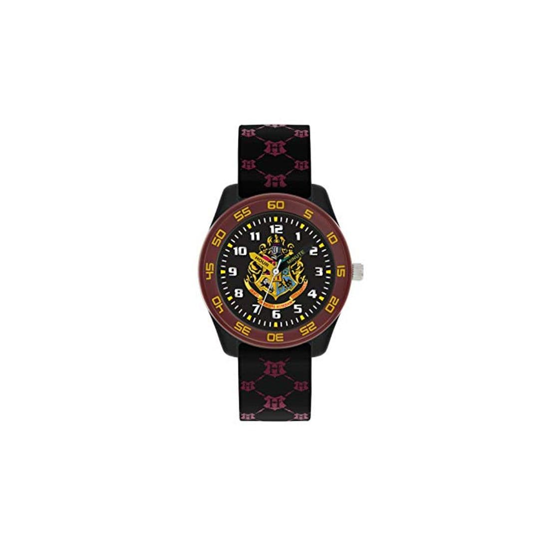 Fashion Harry Potter Reloj para de Cuarzo con Correa en Goma HP9050