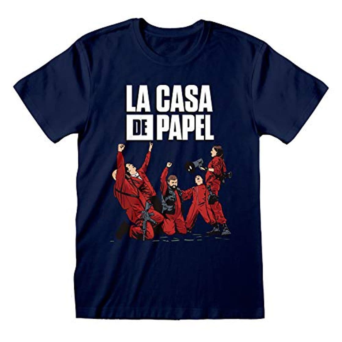 Moda La Casa De Papel Celebrando el Dinero Heist Novio Camiseta Apta de Las Mujeres Armada 2XL