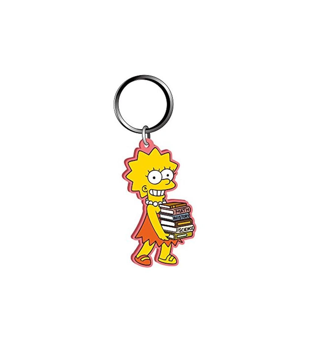 Moda Fox Lisa Simpson Llavero de PVC suave al tacto