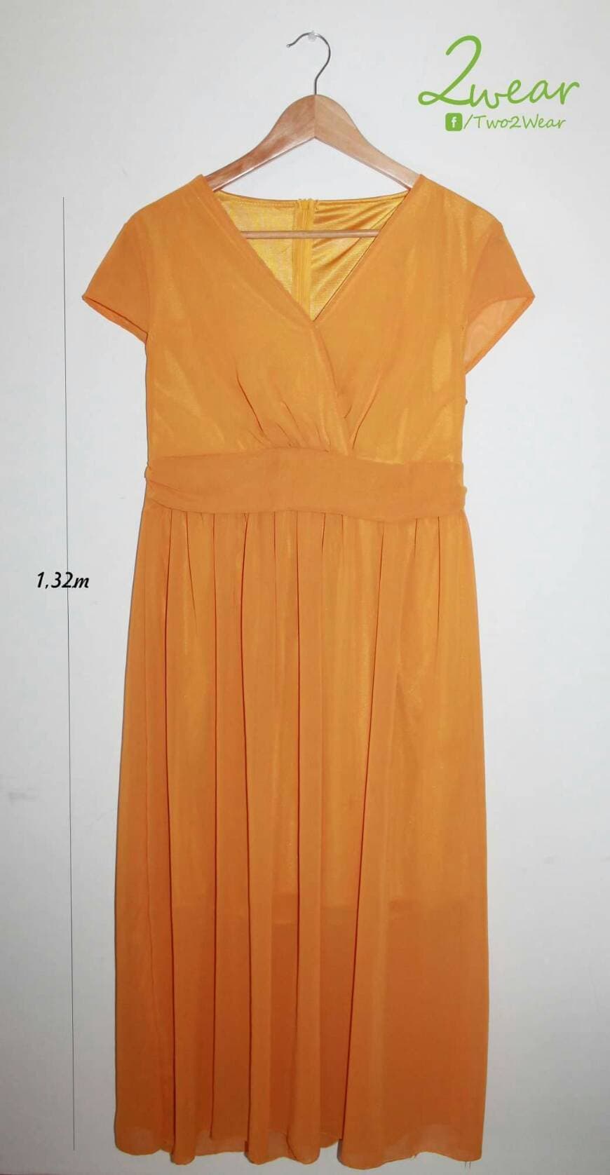 Producto Vestido chiffon amarelo torrado TAM L