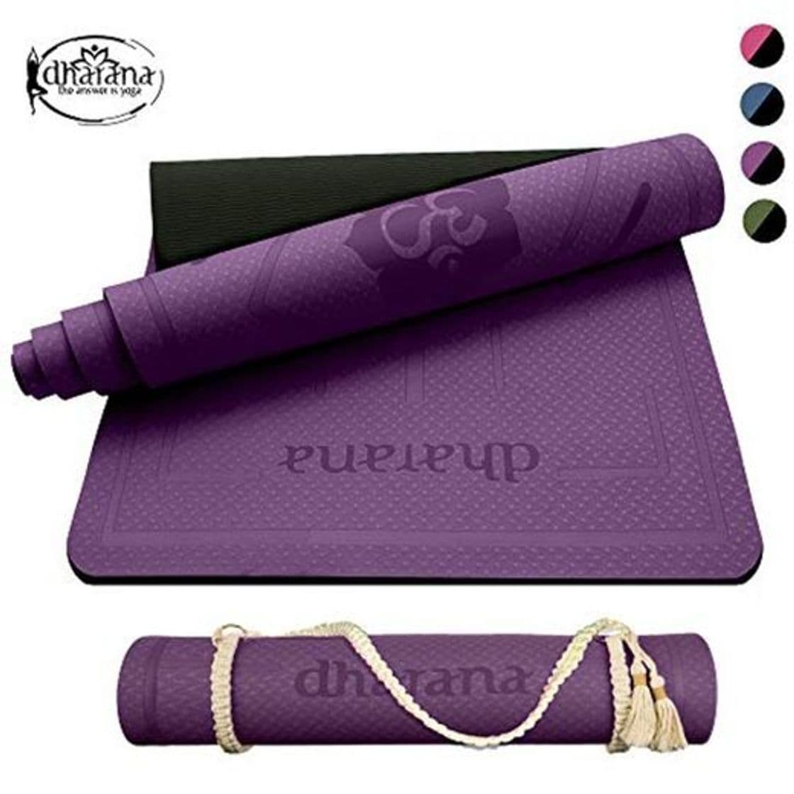 Producto Dharana Esterilla Yoga Mat Antideslizante Profesional- Colchoneta Gruesa para Deportes - Gimnasia