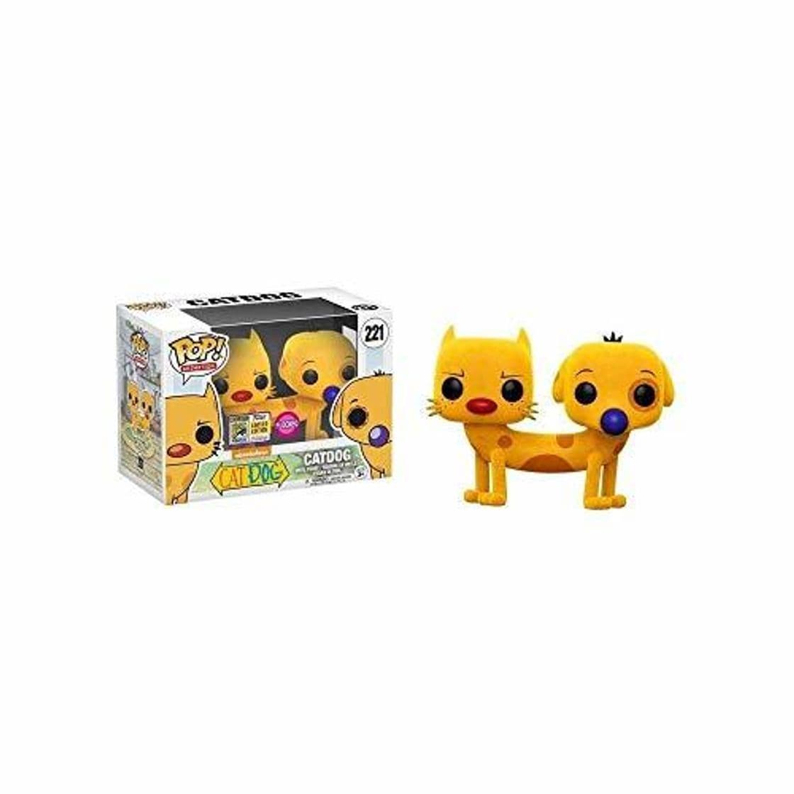 Game Funko 15107 - Catdog Pop Vinyl Figure 221 Flocked SDCC Summer Convention Exclusives