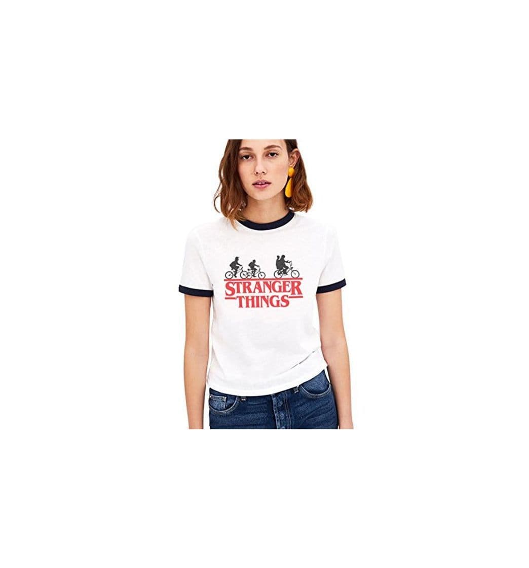 Fashion Shirt Ringer Tee Stranger Things Camiseta Mejores Amigas Best Friend Impresión T-Shirt