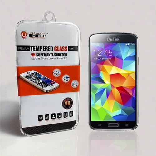 Electrónica Ultimate Shield Protector de pantalla de vidrio templado para Samsung Galaxy S5 Mini