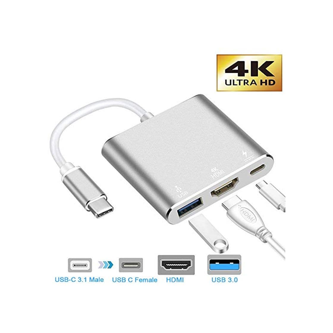 Product neefeaer Adaptador USB C a HDMI, Hub Tipo C USB 3.1 a