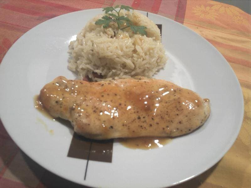 Product Bifes com molho de laranja e mel 🤤