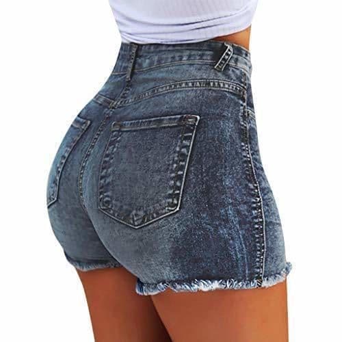 Fashion Familizo Denim Pantalones Cortos Mujer Básicos Gimnasio Pantalones Cortos Mujer Verano Vaqueros