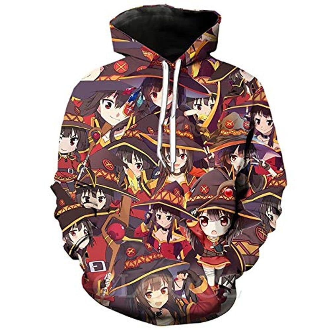 Moda Sudaderas Hombres con Capucha Girl Megumin Konosuba Hoodies 3D Print Men Women Jogging Sportswear Casual Streetwear B 5XL