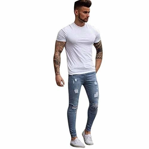 Producto BOLAWOO Jeans Clásicos De Moda Hombre De para Jeans Mezclilla Jeans Mode